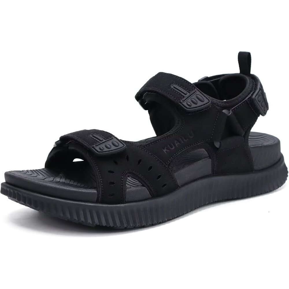 Casual Hiking Sandals Men's Black Athletic Sports Walking Fisherman Shoes